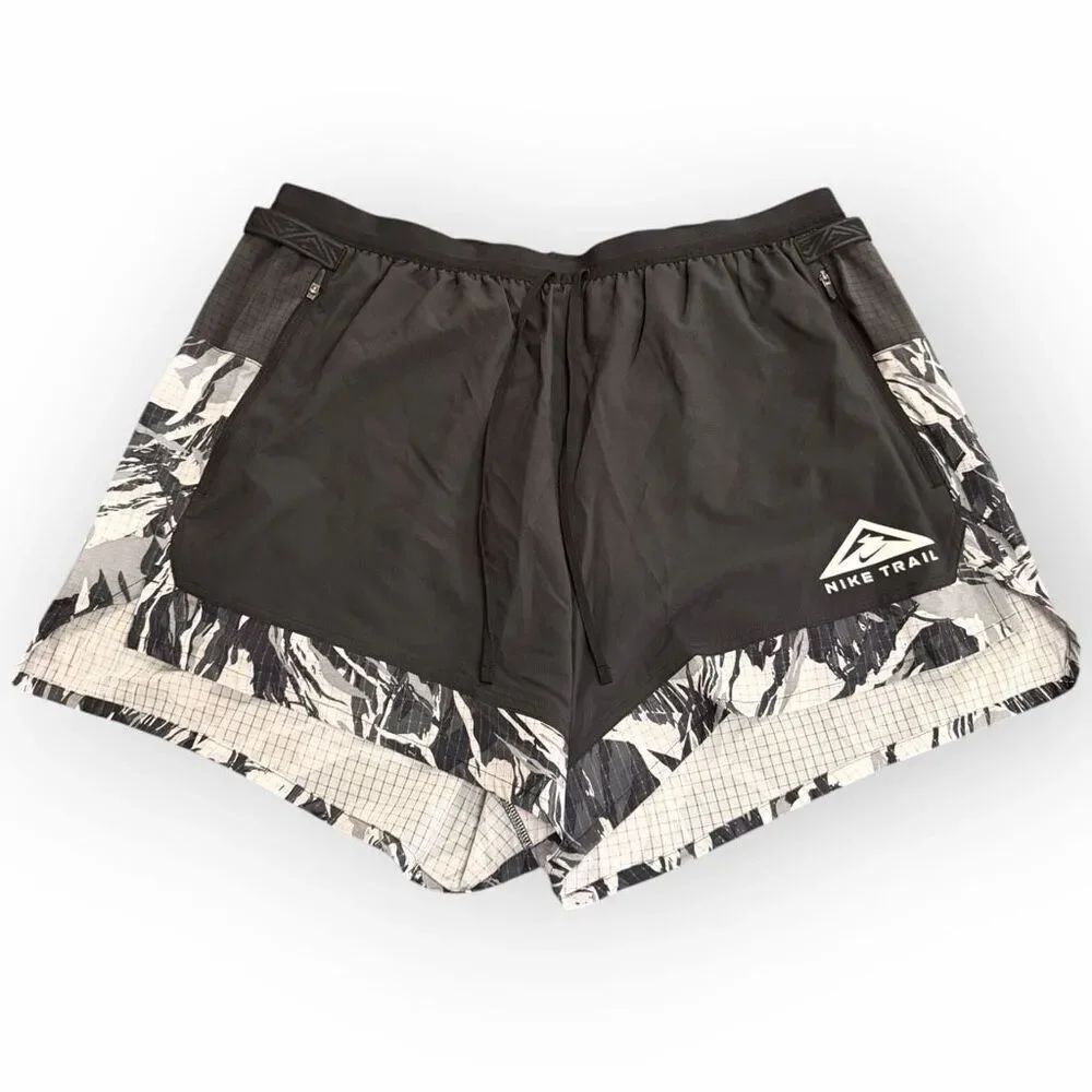 Nike Flex Stride 5” Trail Running Shorts DM4652-010 Black/Grey Mens size XXL New